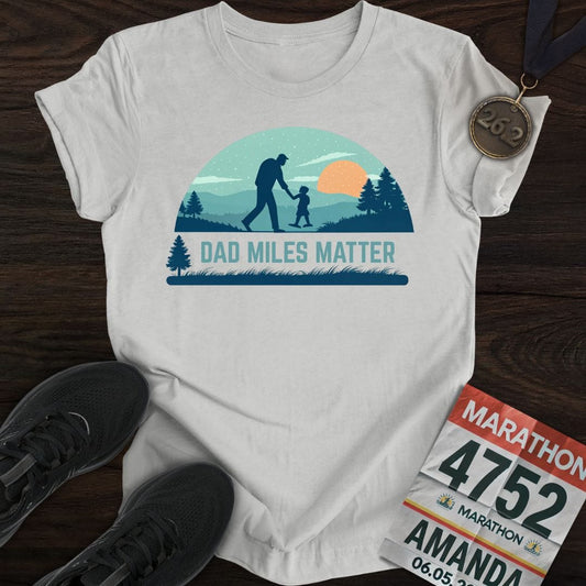 Printify T-Shirt Sport Grey / S Dad Miles Matter T-shirt