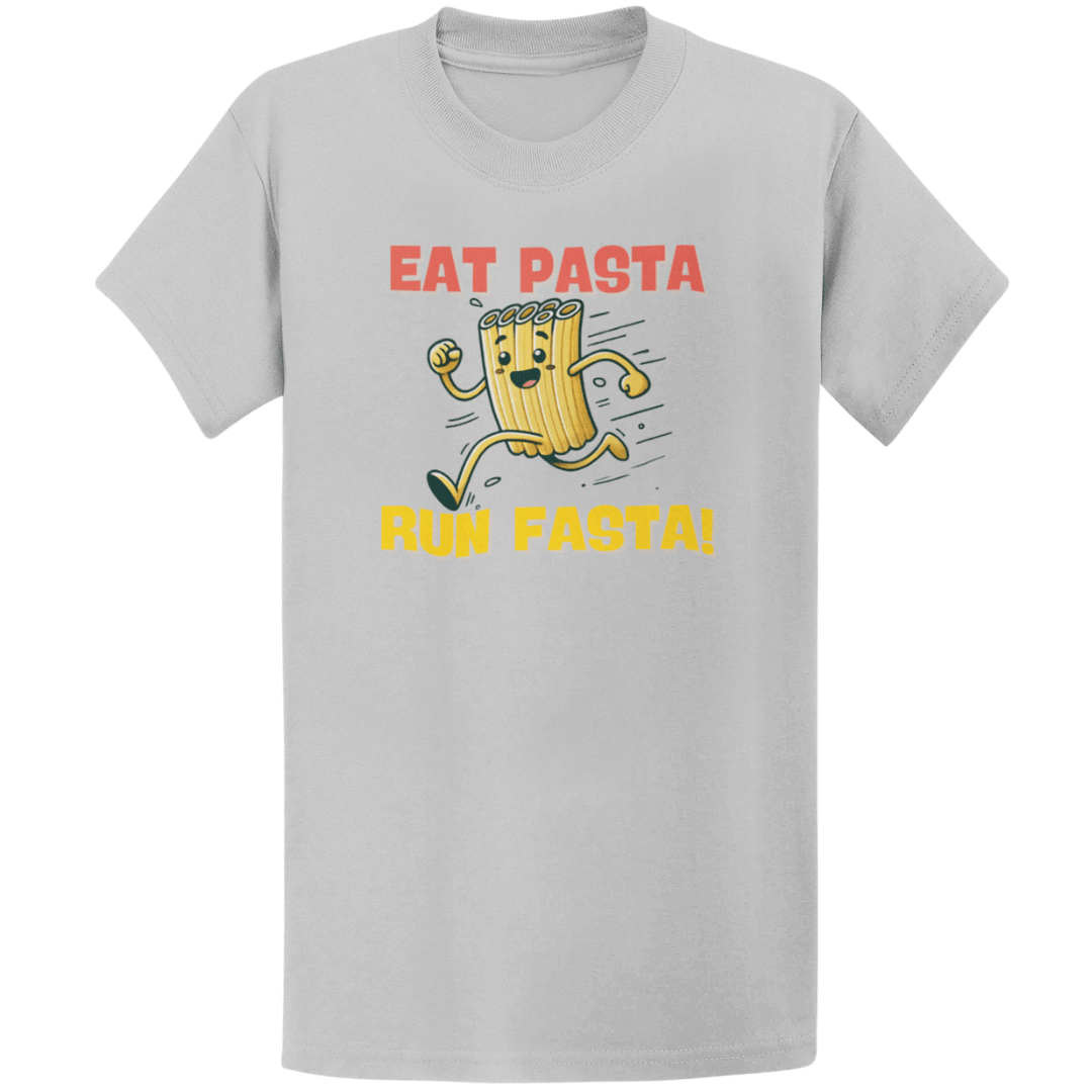 Printify T-Shirt Sport Grey / S Eat Pasta Run Fasta T-Shirt