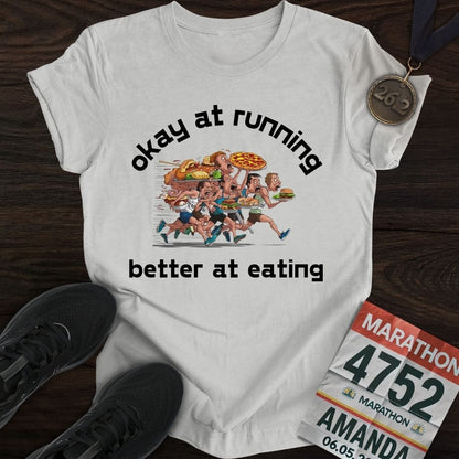 Printify T-Shirt Sport Grey / S Eating and Keep Running T-Shirt