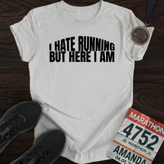 Printify T-Shirt Sport Grey / S I Hate Running -2- T-Shirt