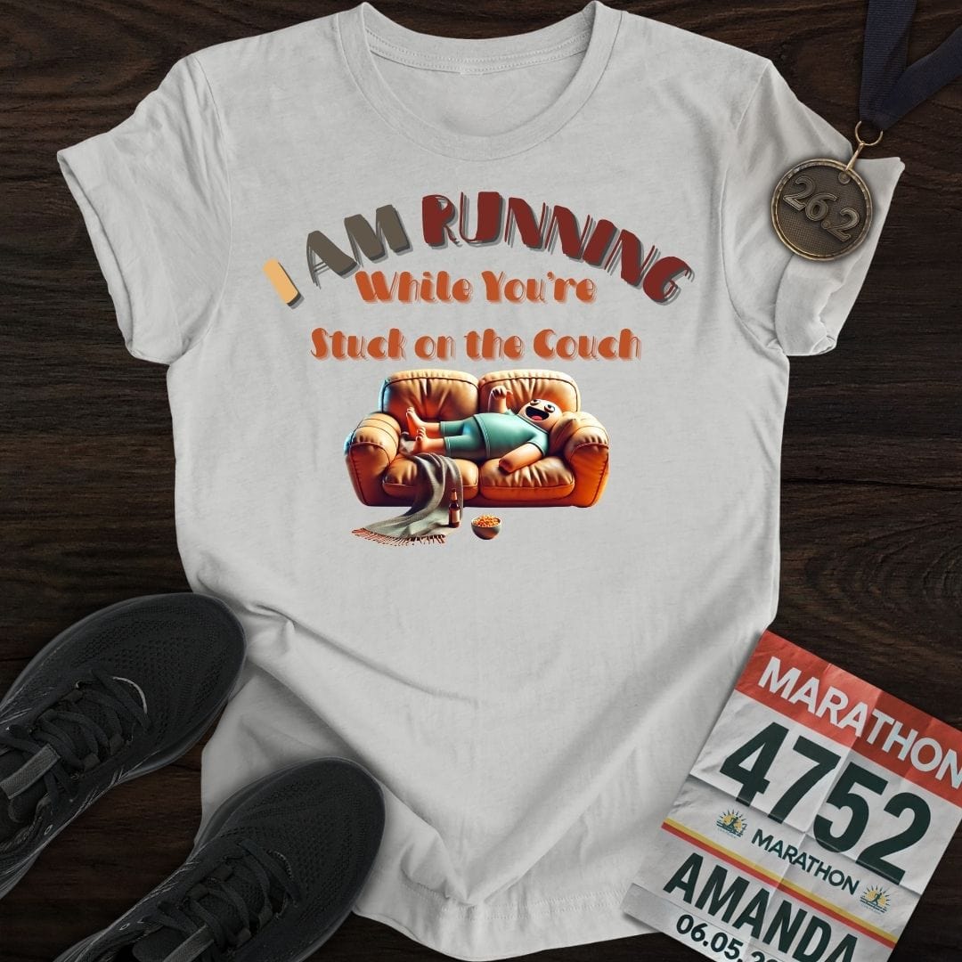Printify T-Shirt Sport Grey / S I’m Running While You’re Stuck on the Couch T-shirt