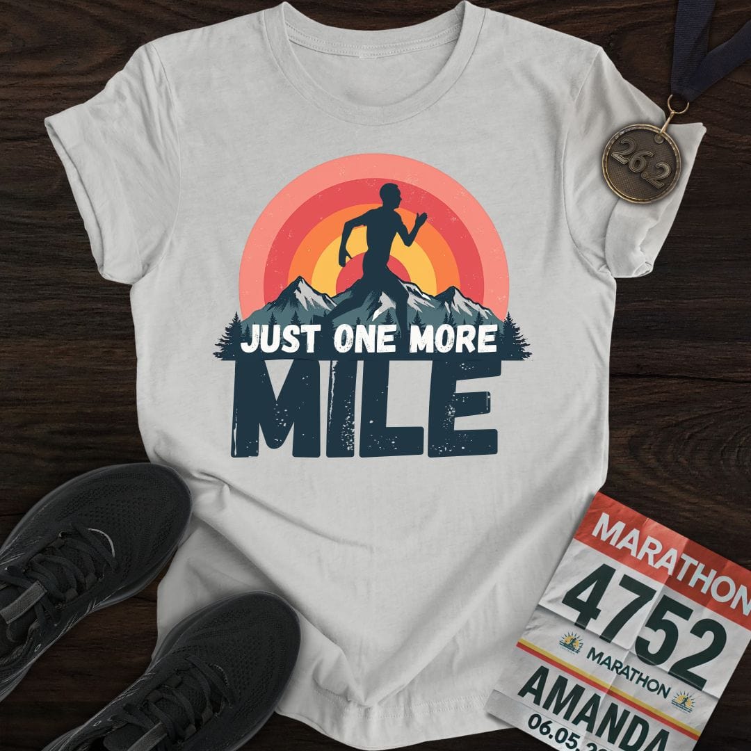 Printify T-Shirt Sport Grey / S Just One More Mile T-shirt