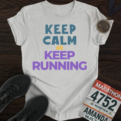 Printify T-Shirt Sport Grey / S Keep Calm And Keep Running T-shirt