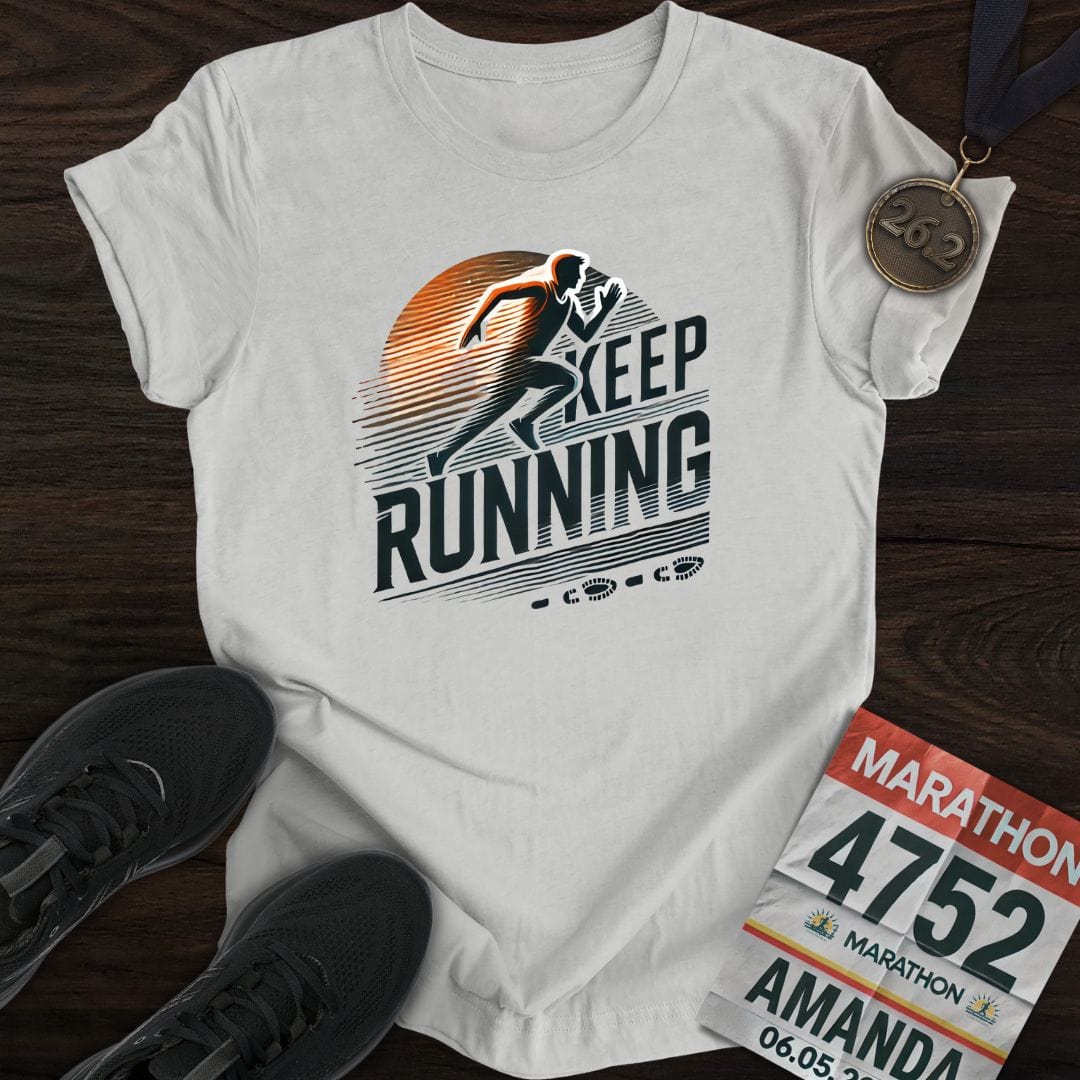 Printify T-Shirt Sport Grey / S Keep Running T-Shirt