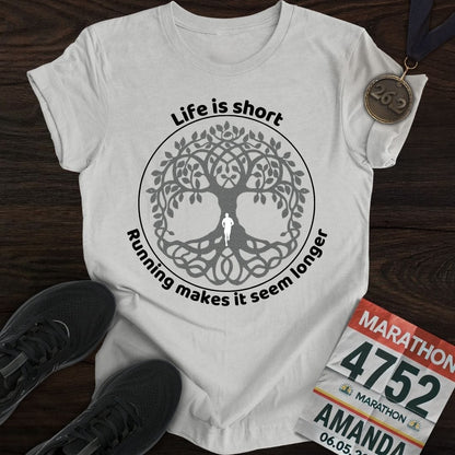 Printify T-Shirt Sport Grey / S Life Is Short Go Run T-Shirt