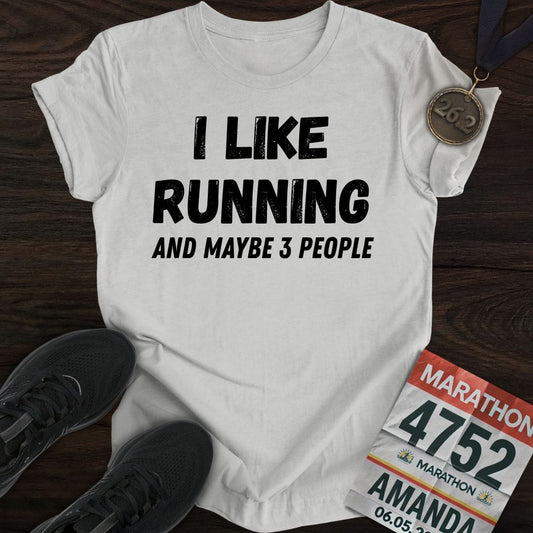Printify T-Shirt Sport Grey / S Like Running & 3 People T-shirt