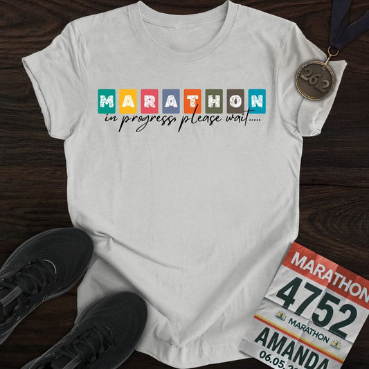 Printify T-Shirt Sport Grey / S Marathon in progress, please wait...
