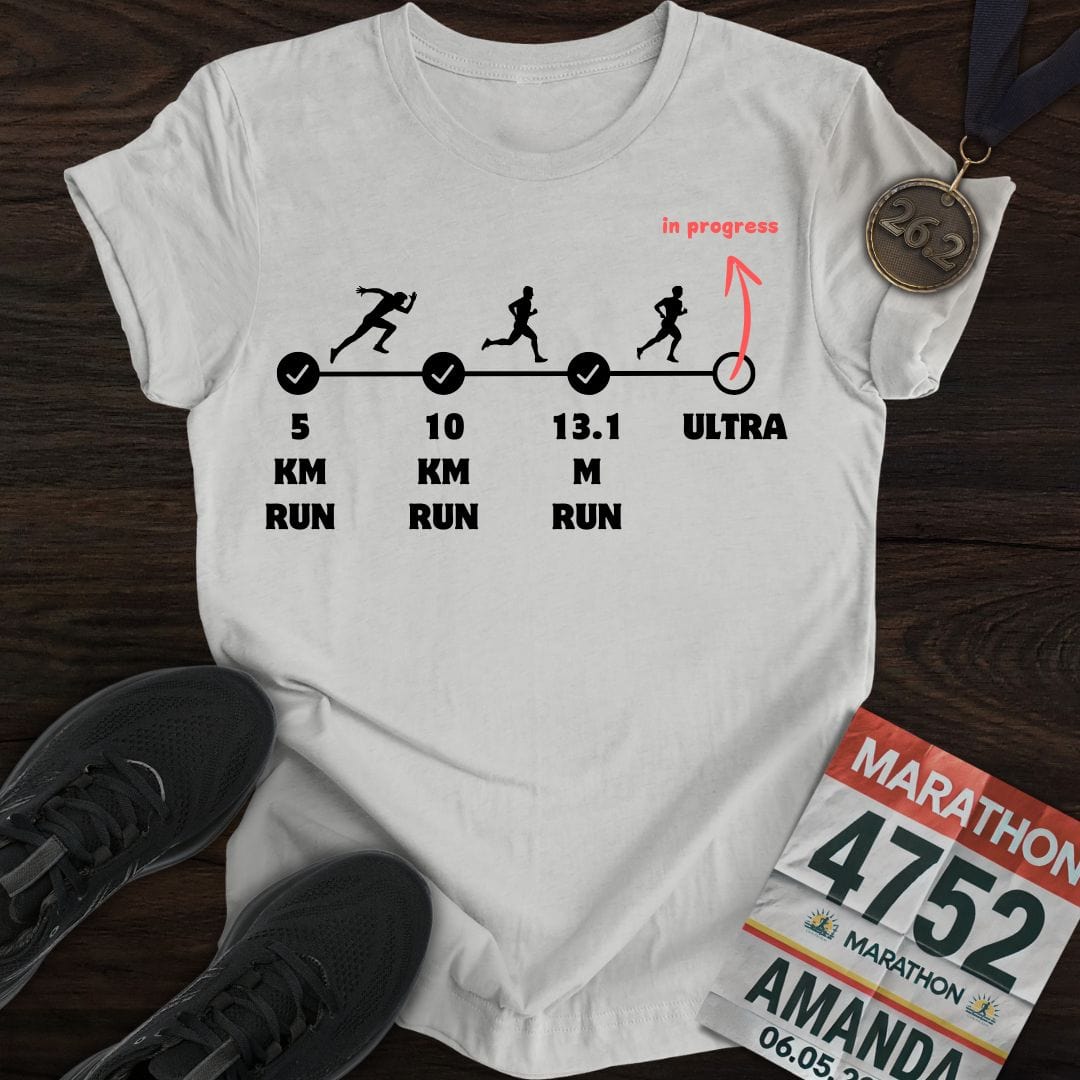 Printify T-Shirt Sport Grey / S Marathon in Progress T-Shirt