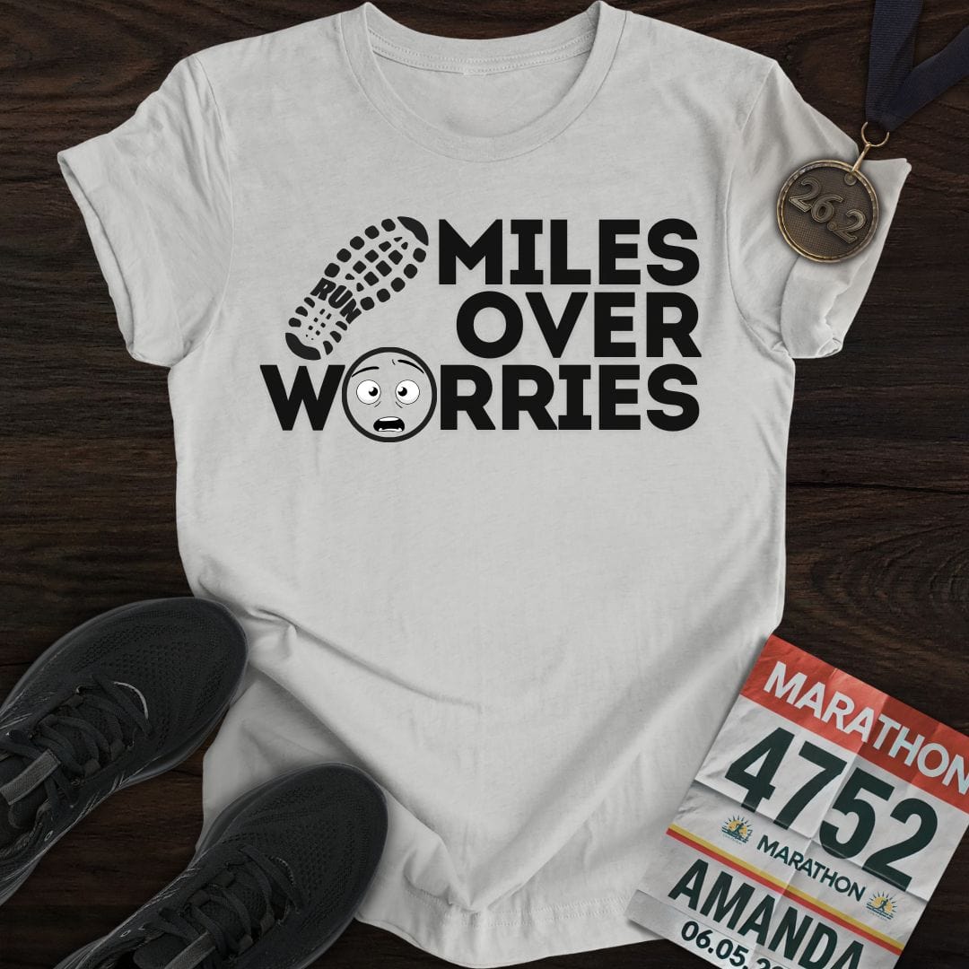 Printify T-Shirt Sport Grey / S Miles Over Worries