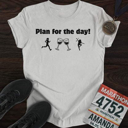 Printify T-Shirt Sport Grey / S Plan For the Day T-Shirt