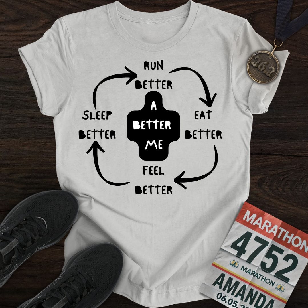 Printify T-Shirt Sport Grey / S Run Better Feel Better T-shirt