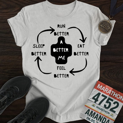 Printify T-Shirt Sport Grey / S Run Better Feel Better T-shirt