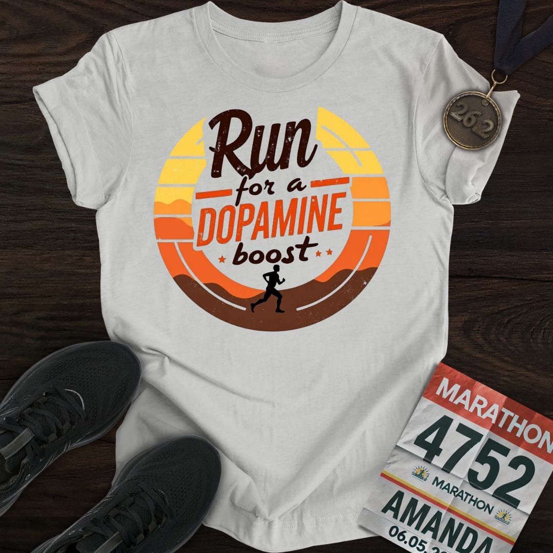Printify T-Shirt Sport Grey / S Run For a Dopamine Boost T-shirt