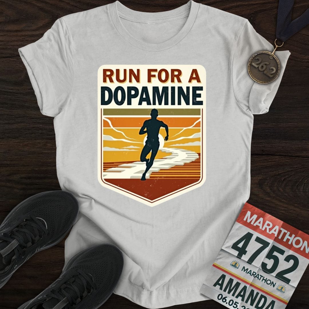 Printify T-Shirt Sport Grey / S Run For A Dopamine T-shirt