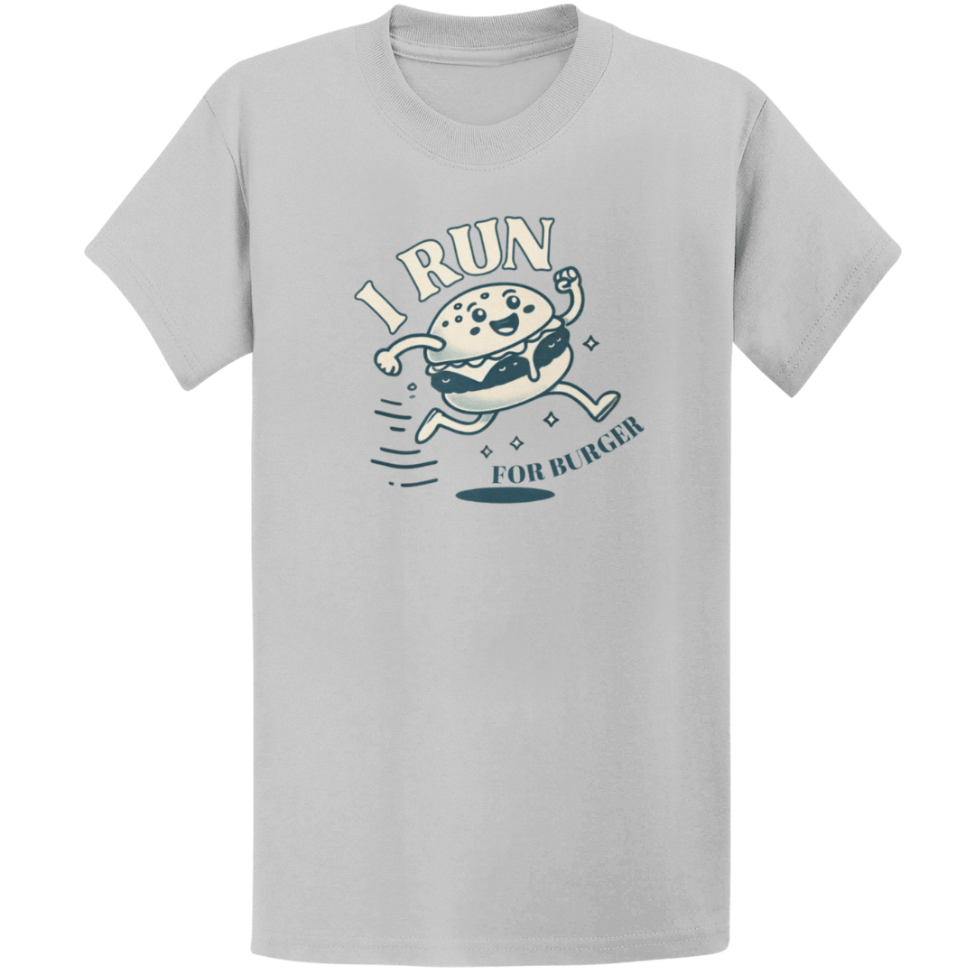 Printify T-Shirt Sport Grey / S Run For Burger T-Shirt