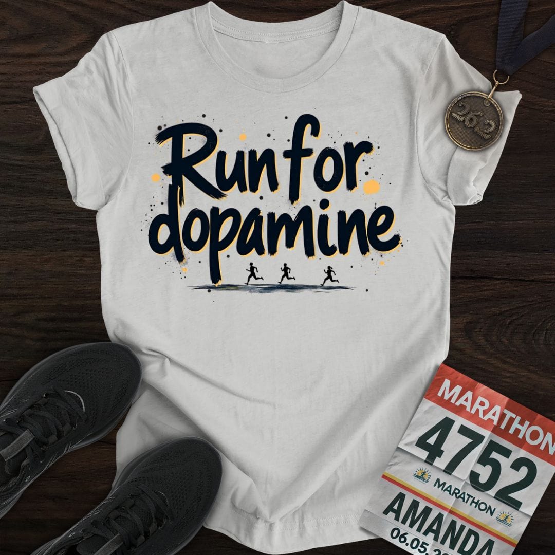 Printify T-Shirt Sport Grey / S Run For Dopamine -2- T-shirt