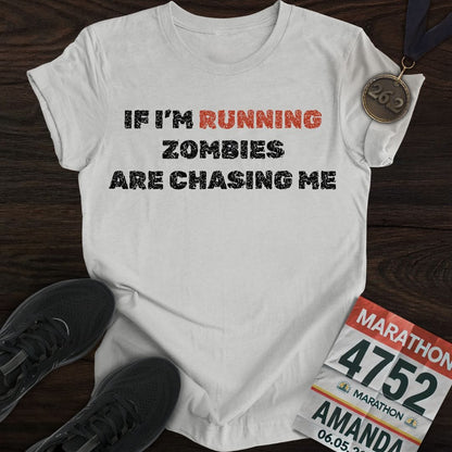 Printify T-Shirt Sport Grey / S Run From Zombies T-Shirt