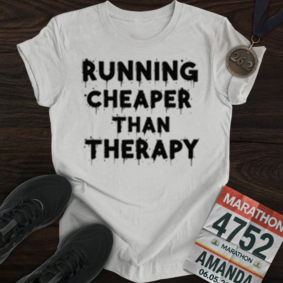 Printify T-Shirt Sport Grey / S Run Or Go Therapy T-shirt