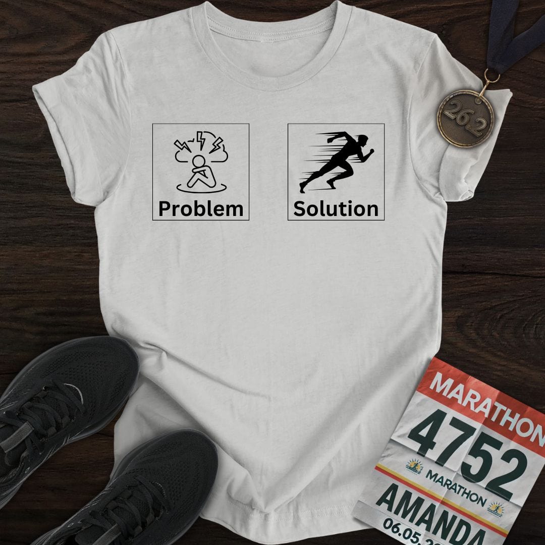 Printify T-Shirt Sport Grey / S Run to Resolve T-shirt