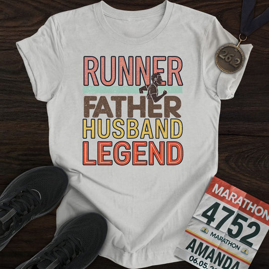 Printify T-Shirt Sport Grey / S Runner Husband Legend Father T-shirt