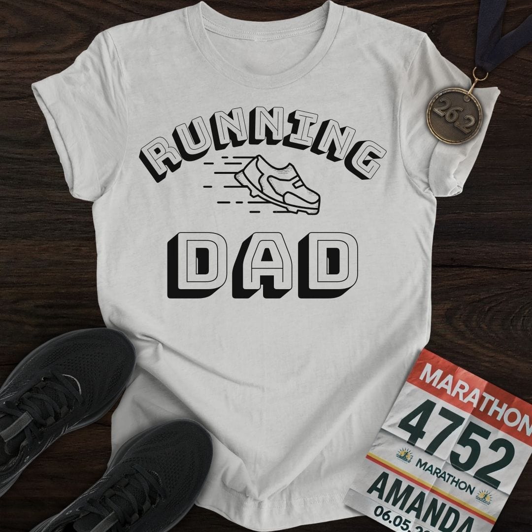 Printify T-Shirt Sport Grey / S Running Dad T-Shirt