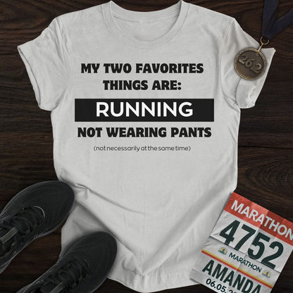 Printify T-Shirt Sport Grey / S Running & Not Wearing Pants T-Shirt