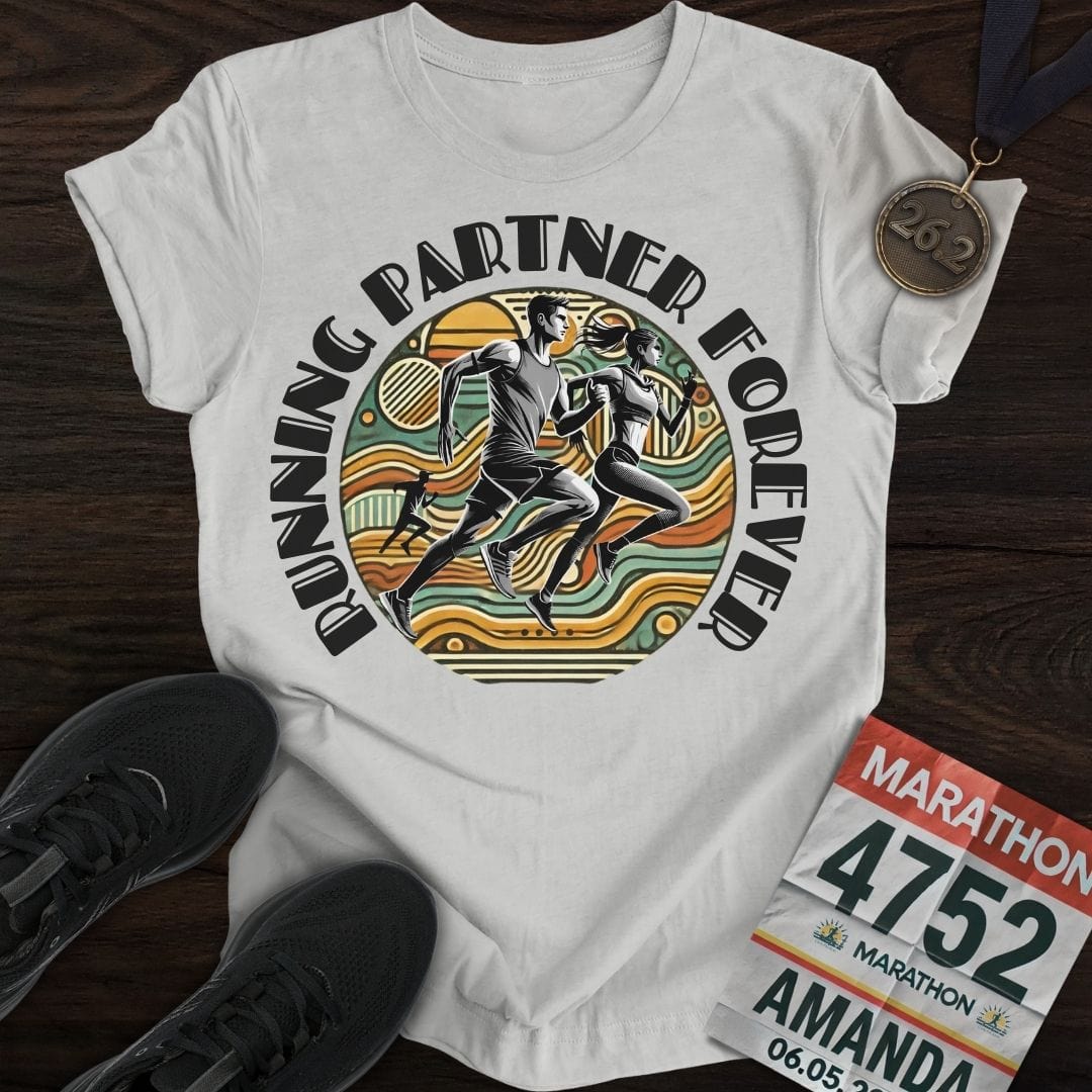 Printify T-Shirt Sport Grey / S Running Partner Forever T-Shirt