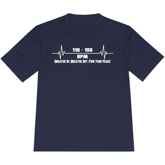 Printify T-Shirt True Navy / XS Breathe In, Breathe Out. Find Your Peace T-Shirt / Pro