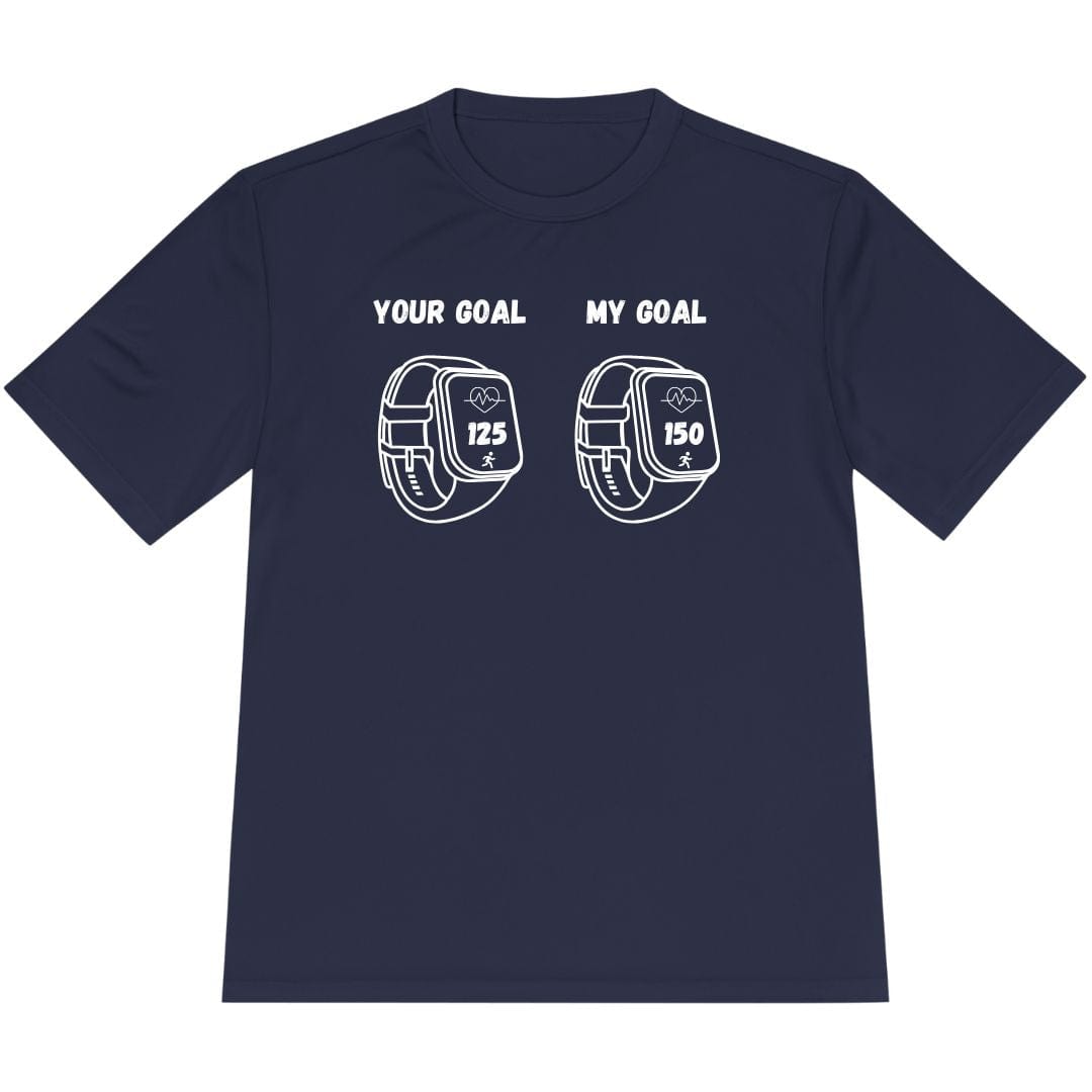 Printify T-Shirt True Navy / XS Heart Rate Goals T-Shirt / Pro