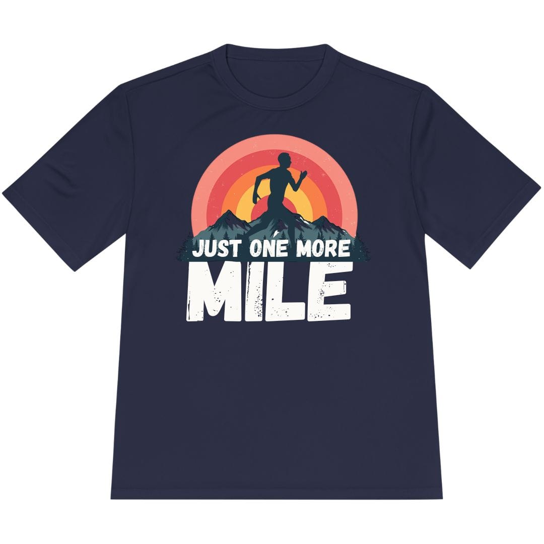 Printify T-Shirt True Navy / XS Just One More Mile T-Shirt / Pro