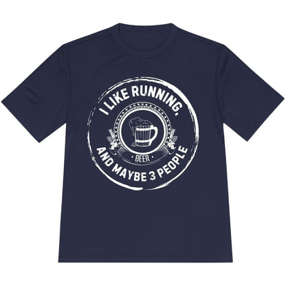 Printify T-Shirt True Navy / XS Like Running and Beer T-Shirt / Pro