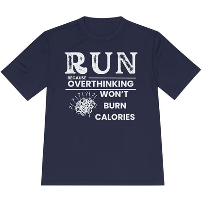 Printify T-Shirt True Navy / XS Overthinking Won't Burn Calories T-Shirt / Pro