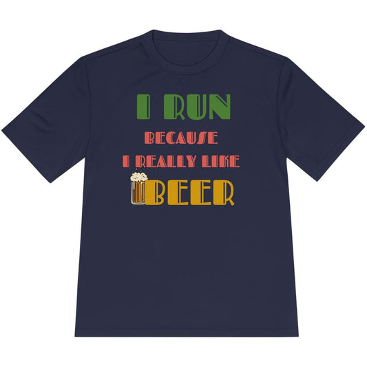 Printify T-Shirt True Navy / XS Run For Beer T-Shirt / Pro