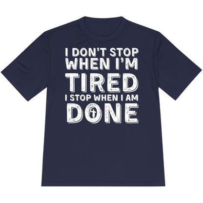 Printify T-Shirt True Navy / XS Run ‘Til It’s Done T-Shirt / Pro