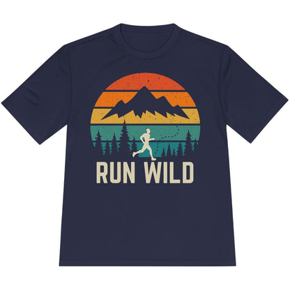 Printify T-Shirt True Navy / XS Run Wild T-Shirt / Pro