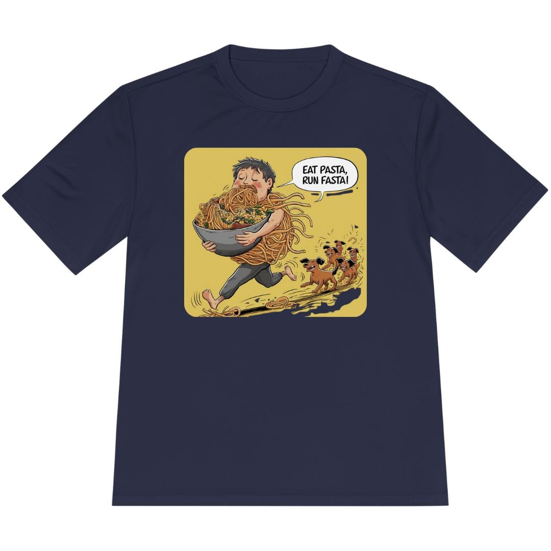 Printify T-Shirt True Navy / XS Runner Pasta T-Shirt / Pro
