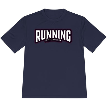 Printify T-Shirt True Navy / XS Running is my addiction -2- T-Shirt / Pro