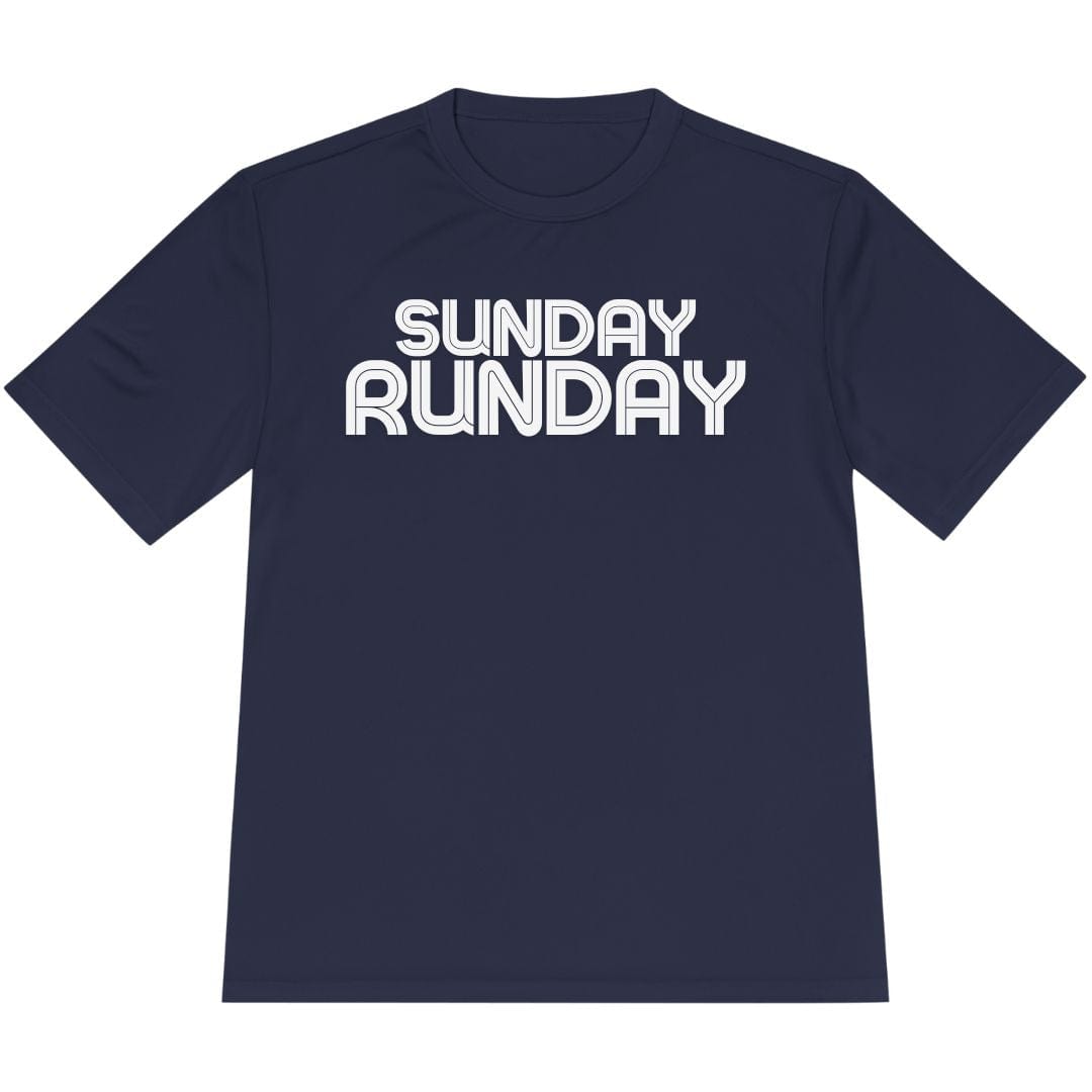 Printify T-Shirt True Navy / XS Sunday Run Day T-Shirt / Pro
