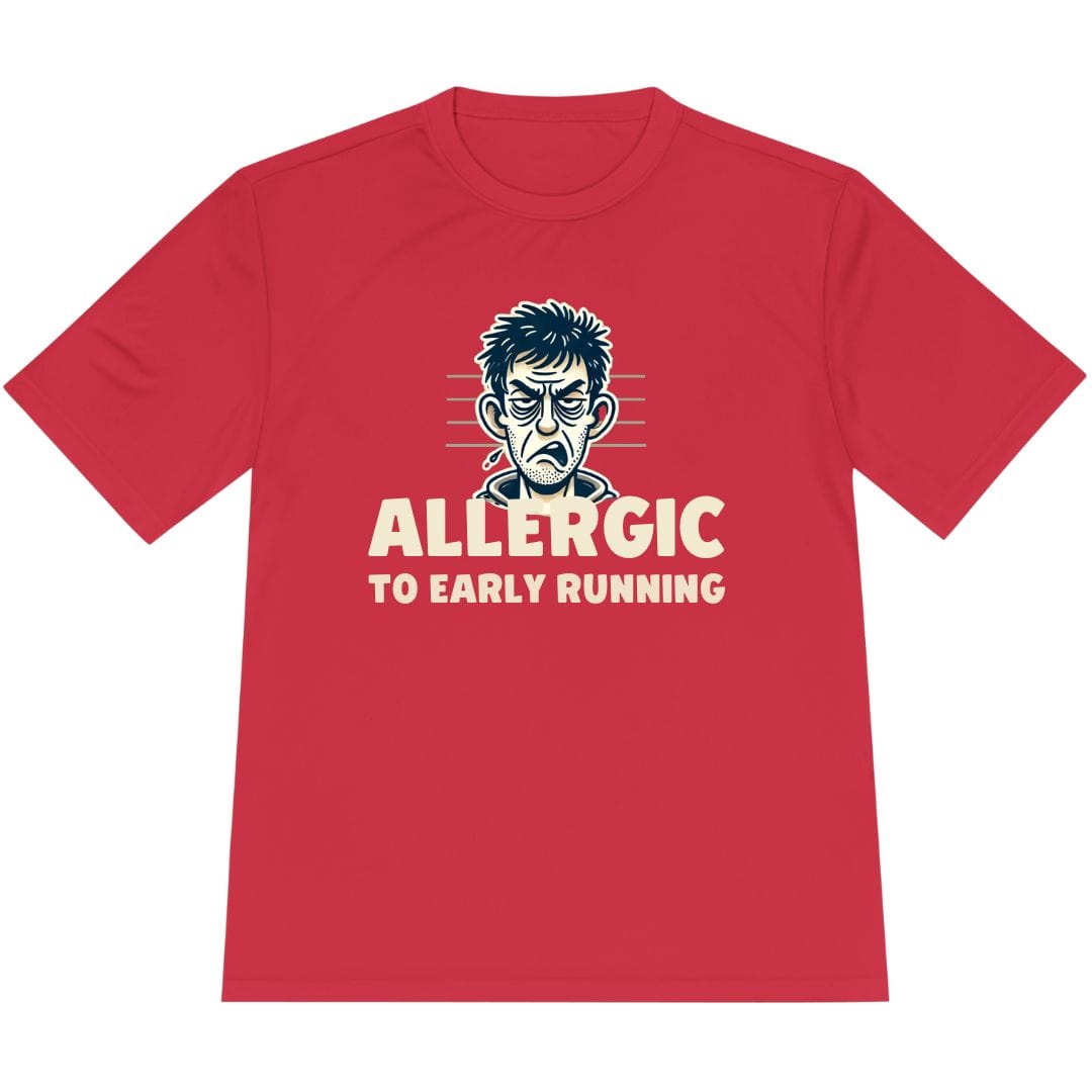 Printify T-Shirt True Red / XS Allergic to Running T-Shirt / Pro