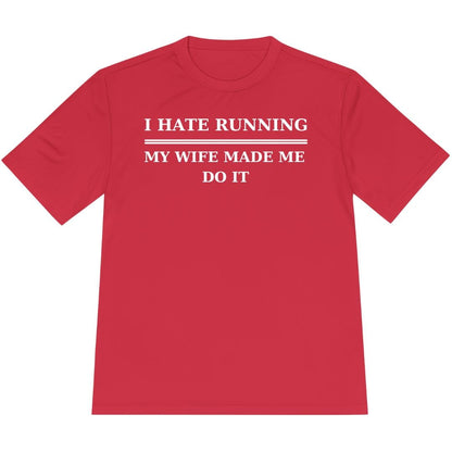 Printify T-Shirt True Red / XS Hate Running T-Shirt / Pro