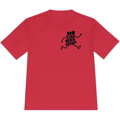 Printify T-Shirt True Red / XS Run Like Never Before T-Shirt / Pro