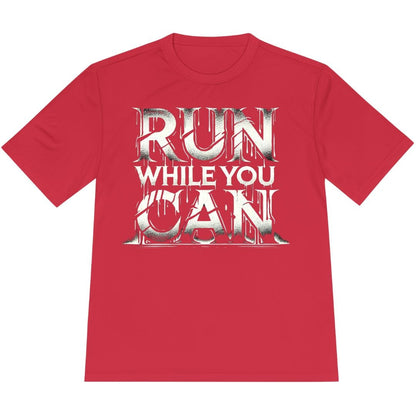 Printify T-Shirt True Red / XS Run While You Can T-Shirt / Pro