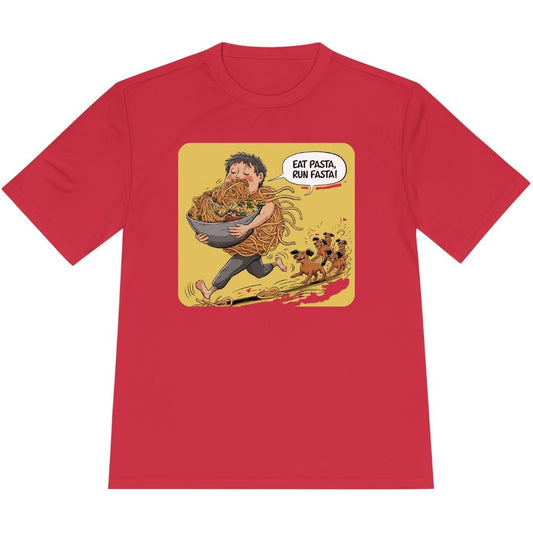 Printify T-Shirt True Red / XS Runner Pasta T-Shirt / Pro