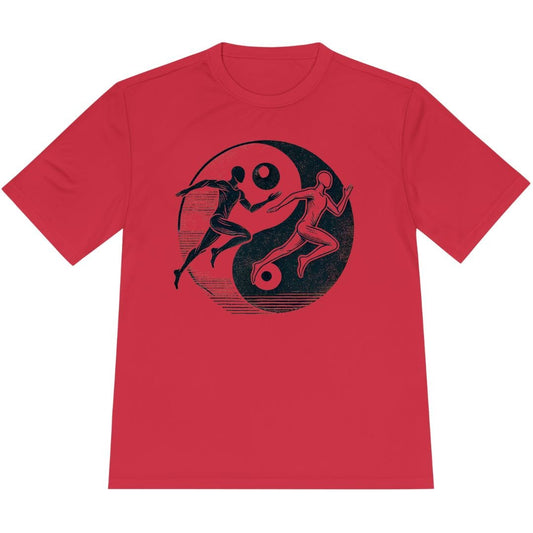 Printify T-Shirt True Red / XS Runners Yin Yang T-Shirt / Pro