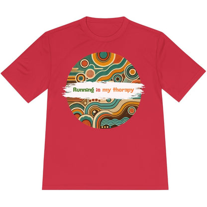Printify T-Shirt True Red / XS Running is My Therapy T-Shirt / Pro