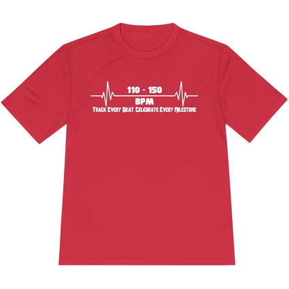 Printify T-Shirt True Red / XS Track Every Beat. Celebrate Every Milestone T-Shirt / Pro