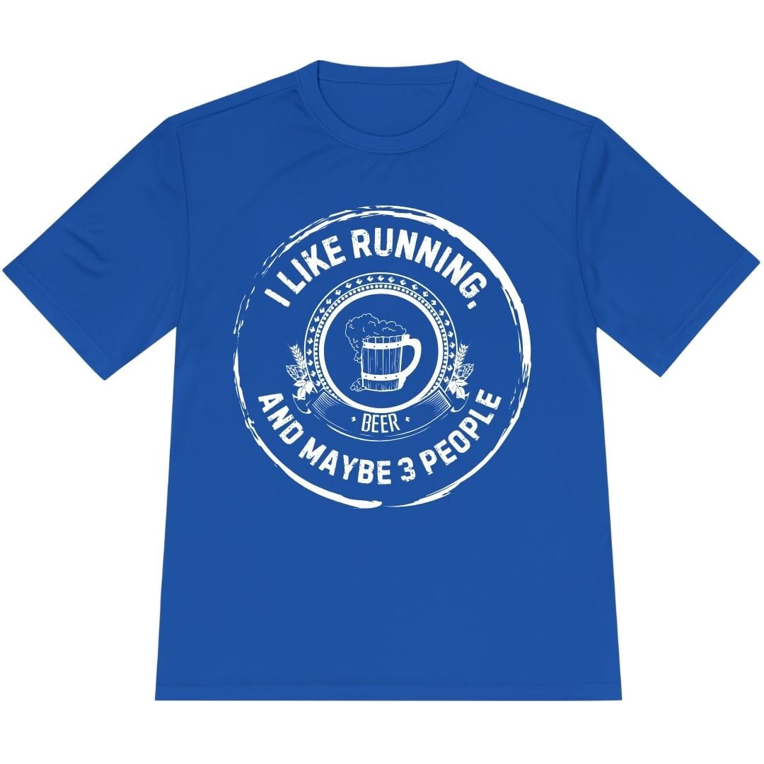 Printify T-Shirt True Royal / XS Like Running and Beer T-Shirt / Pro