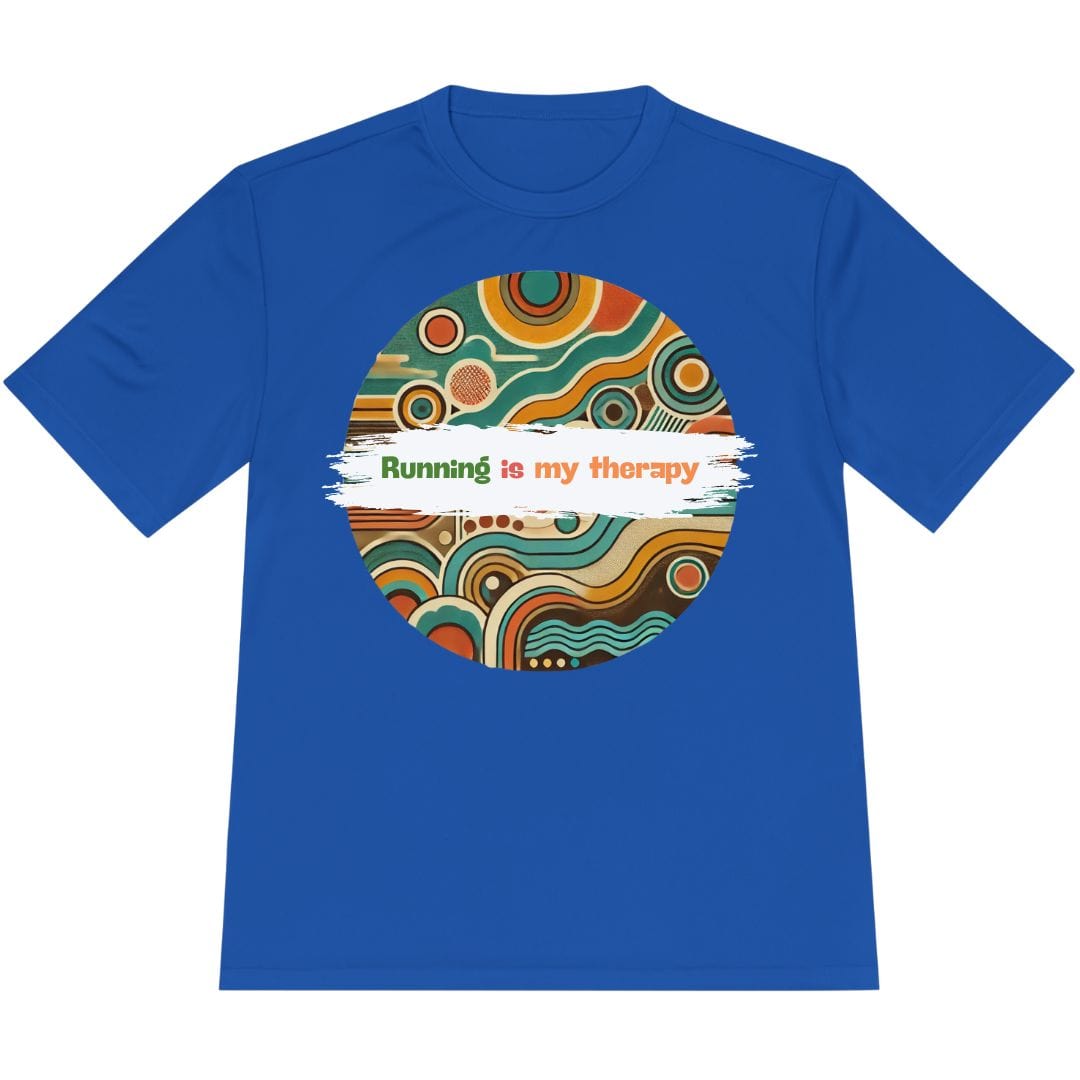 Printify T-Shirt True Royal / XS Running is My Therapy T-Shirt / Pro