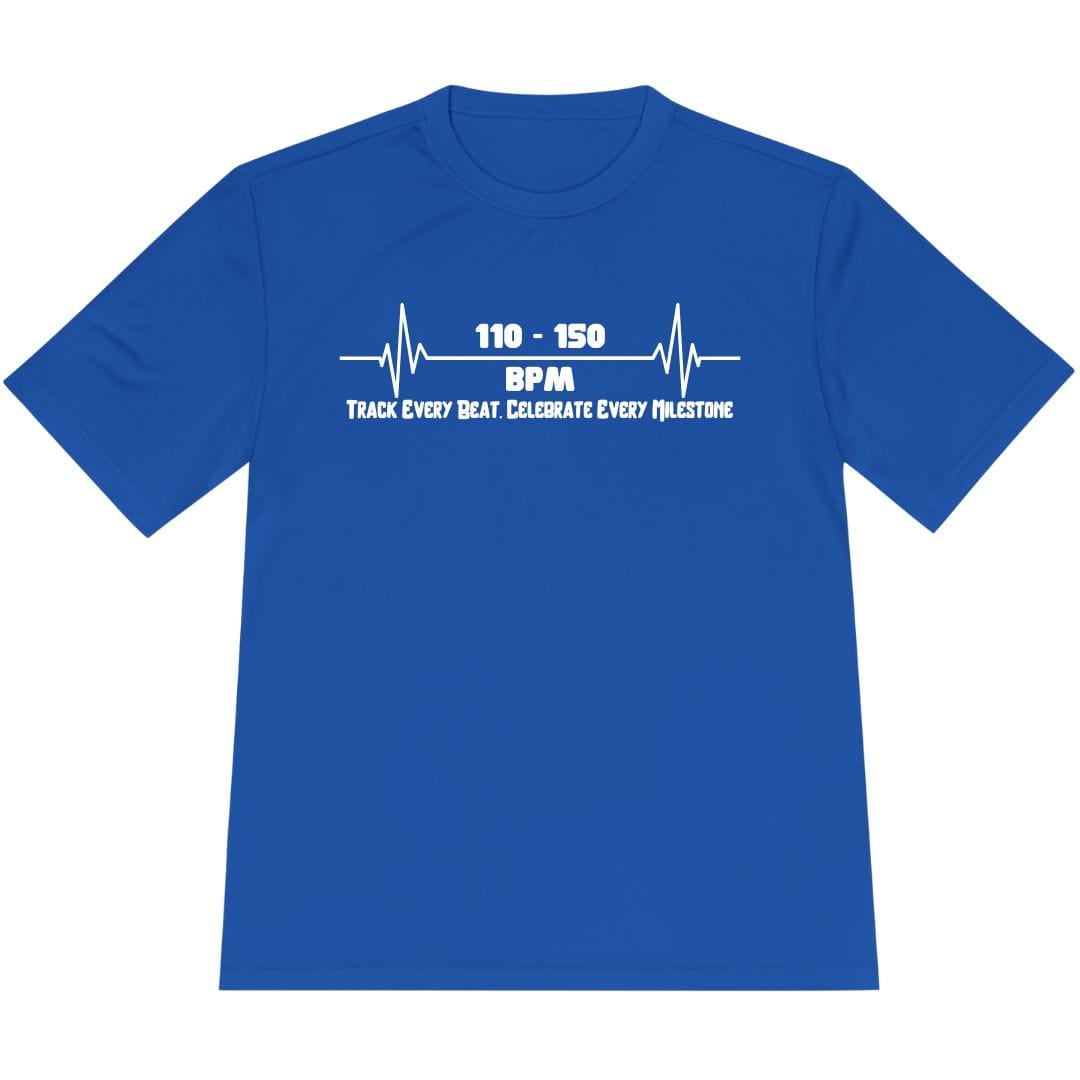 Printify T-Shirt True Royal / XS Track Every Beat. Celebrate Every Milestone T-Shirt / Pro