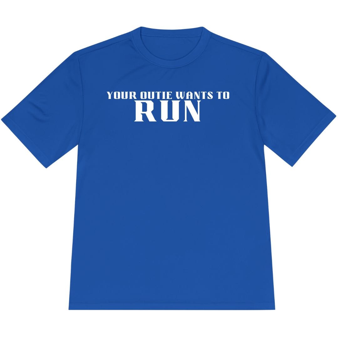 Printify T-Shirt True Royal / XS Your Outie Wants to Run T-shirt / Pro